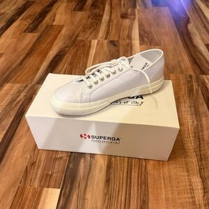 Superga Optical White Sneakers - SUPERGA 2750 Nappa Sneaker